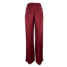 LA FEE MARABOUTEE pantalone donna palazzo bordeaux FD-PA-BACCHIA 100% viscosa MADE IN ITALY