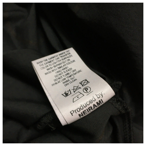 NEIRAMI abito donna jersey+tessuto nero stampa cerchi art D525PC-N/S2 MADE IN ITALY