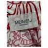 MEIMEIJ blouse woman fantasy white / red art M2EX02 100% cotton MADE IN ITALY