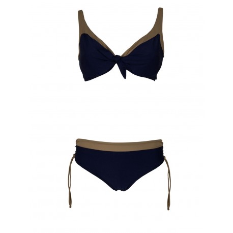 FEELING by JUSTMINE bikini donna vela blu profili fango art B2778C690 BICOLOR MADE IN ITALY