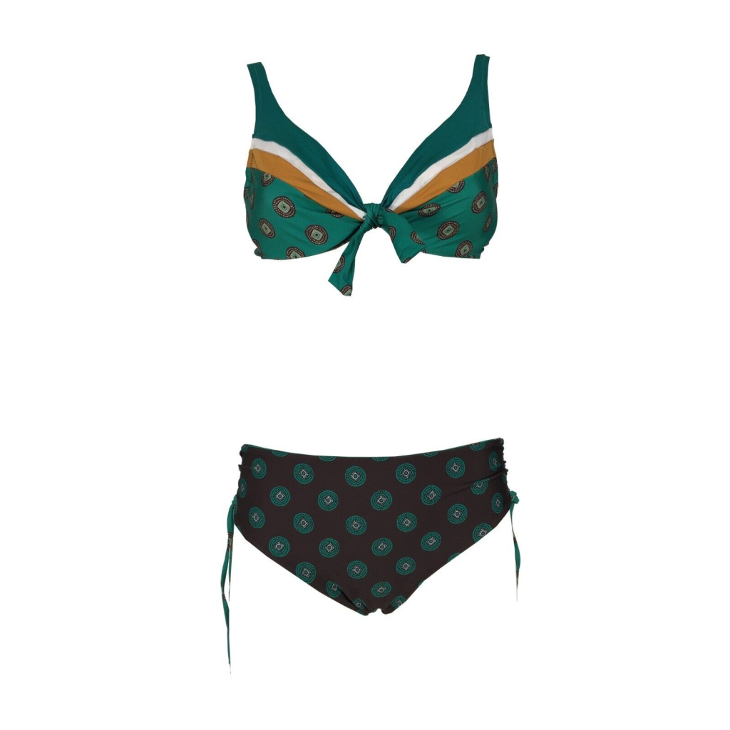 FEELING by JUSTMINE bikini woman dark / emerald sail art B2804C682 ETHNO CHIC MADE IN ITALY FEELING by JUSTMINE bikini woman dark / emerald sail art B2804C682 ETHNO CHIC MADE IN ITALY