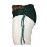 FEELING by JUSTMINE bikini woman double-face dark brown / emerald art R516C681 TULIPES MADE IN ITALY