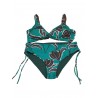 FEELING by JUSTMINE bikini donna double-face moro/smeraldo art R516C681 TULIPES MADE IN ITALY