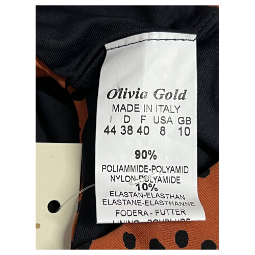 OLIVIA GOLD line bikini woman polka dot cinnamon / black GH / 306 C MADE IN ITALY
