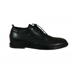 ERNESTO DOLANI man shoe laced black leather 2UDAR02 DARIO 100% leather MADE IN ITALY