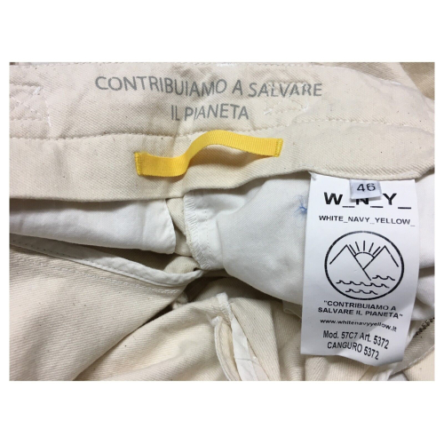 W_N_Y_ ecru man trousers art CANGURO 5372 57C7 5372 98% cotton 2% elastane