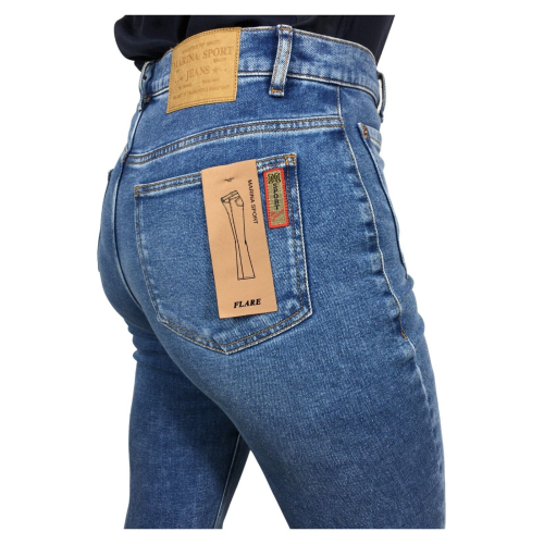 MARINA SPORT by Marina Rinaldi jeans woman light denim fit FLARE art 21.5181352 ICARO
