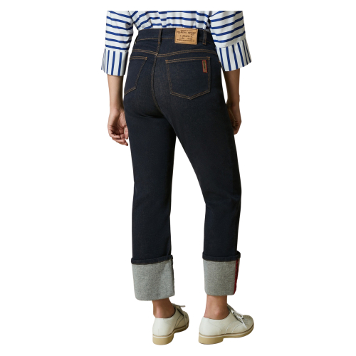 MARINA SPORT by Marina Rinaldi jeans denim scuro con risvolto fit REGULAR art 21.5181312 IARUS