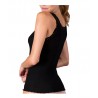 FRALY woman tank top narrow shoulder with ribbed lace DF6900 wool and silk  1