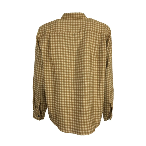 MADSON by BottegaChilometerZero beige checked linen shirt DU22372 BARLETTA QUADRO MADE IN ITALY