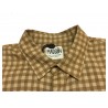 MADSON by BottegaChilometerZero beige checked linen shirt DU22372 BARLETTA QUADRO MADE IN ITALY