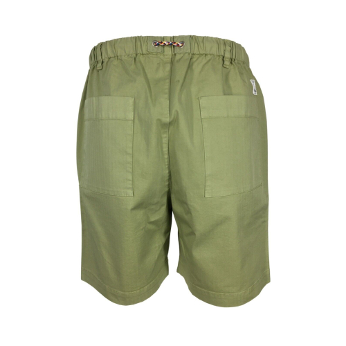 MADSON by BottegaChilometriZero bermuda man light green herringbone fabric DU21326 DUQUESA TASCONI MADE IN ITALY