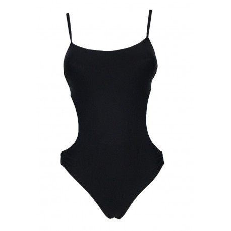 OLIVIA PINK line one-piece swimsuit woman black Trikini art JO / 791 X MADE IN ITALY