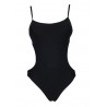 OLIVIA PINK line one-piece swimsuit woman black Trikini art JO / 791 X MADE IN ITALY