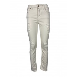 KARTIKA jeans woman bull white 6805-K9621 / 03J 98% cotton 2% elastane MADE IN ITALY