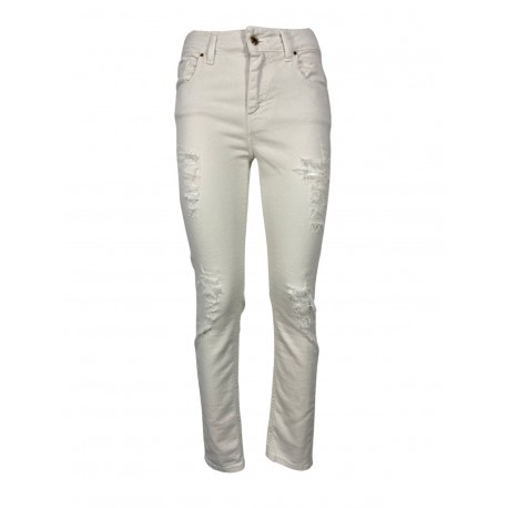 KARTIKA jeans donna bull bianco 6805-K9621/03J 98% cotone 2% elastan MADE IN ITALY