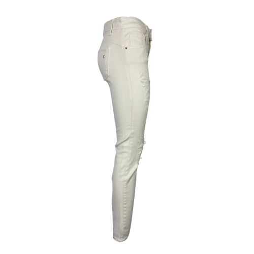 KARTIKA jeans woman bull white 6805-K9621 / 03J 98% cotton 2% elastane MADE IN ITALY
