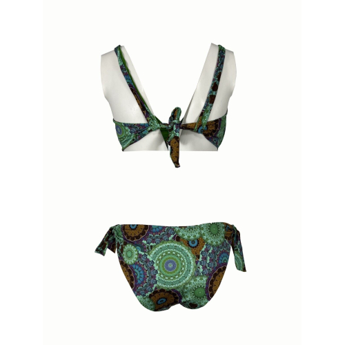BEACH BRASIL bikini donna fantasia verde art  40 6035 A MADE IN ITALY
