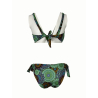 BEACH BRASIL bikini donna fantasia verde art  40 6035 A MADE IN ITALY