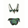 BEACH BRASIL bikini donna fantasia verde art 40-6301 A MADE IN ITALY