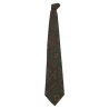 DRAKE'S LONDON MEN'S FANTASY LINED TIE green / gray / brick MADE IN LONDON