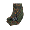 DRAKE'S LONDON MEN'S FANTASY LINED TIE green / gray / brick MADE IN LONDON