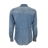 MASTRICAMICIAI camicia uomo denim leggero modello western FR055 LUCA 100% cotone