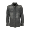 MASTRICAMICIAI camicia uomo denim leggero modello western FR055 LUCA 100% cotone