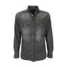 MASTRICAMICIAI men's western light denim shirt FR055 LUCA 100% cotton