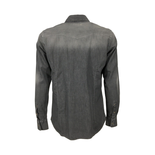 MASTRICAMICIAI camicia uomo denim leggero modello western FR055 LUCA 100% cotone