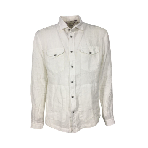 MASTRICAMICIAI men's linen shirt MR294-LT009 MARK 100% linen