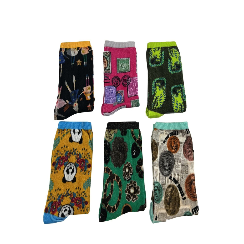 IL THE DELLE 5 fantasy woman sock M / DARCY 90% cotton 10% elastane