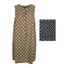 ETiCi woman sleeveless dress with polka dots A1 / 9417/78 100% linen MADE IN ITALY