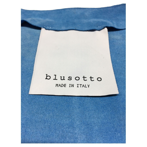 BLUSOTTO spolverino sfoderato donna camoscio art NADIA 100% pelle MADE IN ITALY