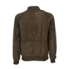 D’AMICO men's brown suede jacket art DGU0397 FACILE 100% leather