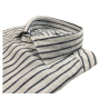 BROUBACK camicia bianca righe blu NISIDA 38 Q03 63 lino cotone MADE IN ITALY