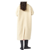 SEMICOUTURE woman coat in ivory Casentino cloth Y2WV21 THEA MADE IN ITALY