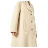 SEMICOUTURE cappotto donna panno casentino avorio Y2WV21 THEA  MADE IN ITALY