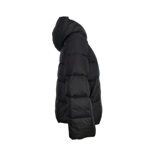 PUZZLE GOOSE woman black/black down jacket with A plain AMELIE 100% polyester