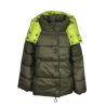 PUZZLE GOOSE woman military / cedar down jacket with A plain AMELIE 100% polyester