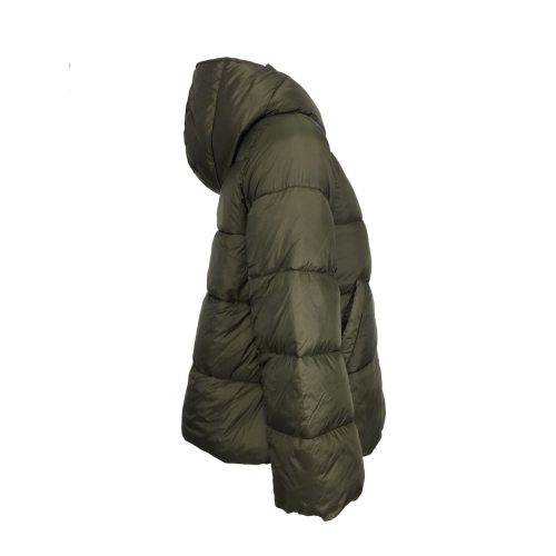 PUZZLE GOOSE woman military / cedar down jacket with A plain AMELIE 100% polyester