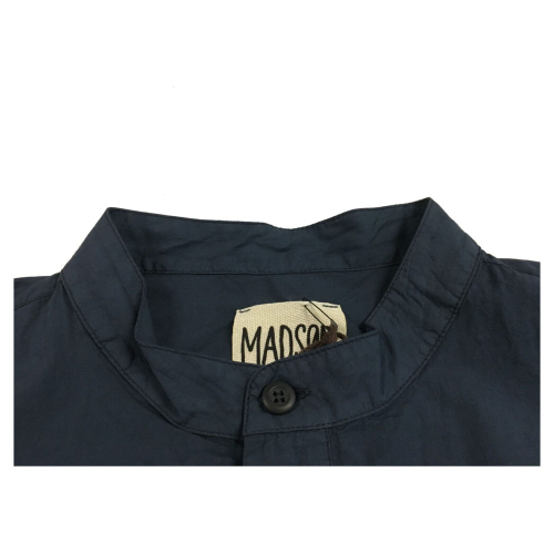 MADSON by BottegaChilometerZero blue light cotton man shirt DU21339 MADE IN ITALY