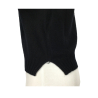 T by Me Cashmere black crewneck sweater, with side vents M / 1752