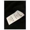 T by Me Cashmere black crewneck sweater, with side vents M / 1752