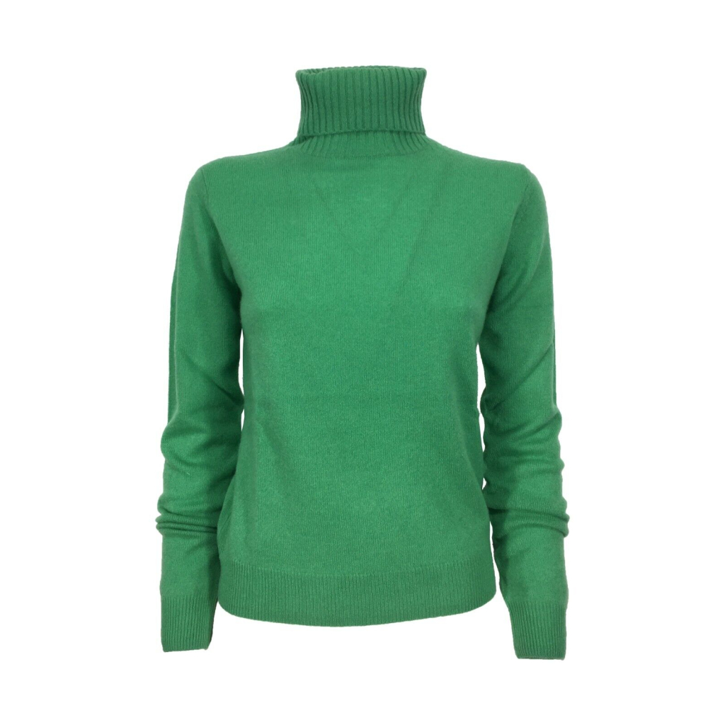 T by Me women's turtleneck mint sweater M / 1750 100% cashmere