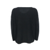 T by Me woman crew neck black sweater M / 1993 100% cashmere