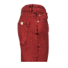 SEMICOUTURE jeans donna boyfriend color fragola Y2WY01 UNIQUE 100% cotone MADE IN ITALY