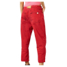 SEMICOUTURE woman boyfriend jeans in strawberry color Y2WY01 UNIQUE 100% cotton MADE IN ITALY