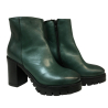 ORE 04.44 by Charly Fox ankle green boot woman 605 / A TS99 100% leather MADE IN ITALY