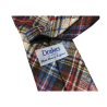 DRAKE'S LONDON man tie multicolor madras pattern cm 147x8 100% silk MADE IN ENGLAND